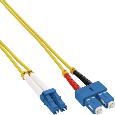 InLine® LWL Duplex Kabel LC/SC 9/125µm, OS2, 1m (Produktbild 1)