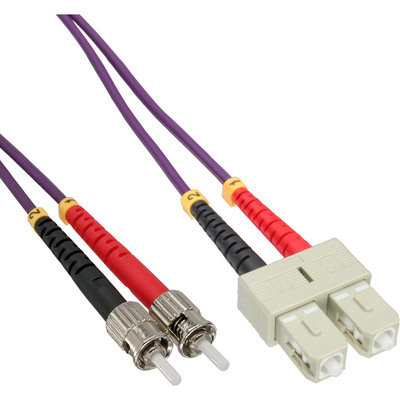 InLine® LWL Duplex Kabel, SC/ST, 50/125µm, OM4, 20m (Produktbild 1)